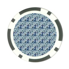 Blue Roses Poker Chip Card Guard (10 Pack) by DinkovaArt