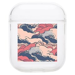 Waves Ocean Sea Water Pattern Rough Seas Digital Art Nature Nautical Soft Tpu Airpods 1/2 Case by Bedest