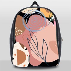 Abstract Boho Bohemian Style Retro Vintage School Bag (xl) by Proyonanggan