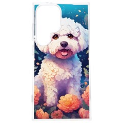 Cute Puppy With Flowers Samsung Galaxy S24 Plus 6 7 Inch Tpu Uv Case by Sparkle