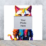 Wild cat White Wall Photo Frame 5  x 7  Front