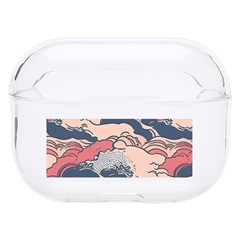 Waves Ocean Sea Water Pattern Rough Seas Digital Art Nature Nautical Hard Pc Airpods Pro Case by Bedest