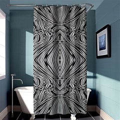 Black And White Pattern 1 Shower Curtain 36  X 72  (stall)  by 2607694