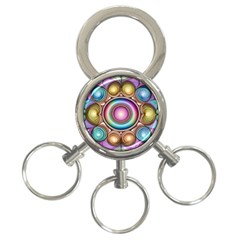 Pattern 3 3-ring Key Chain by 2607694