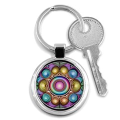 Pattern 3 Key Chain (round) by 2607694