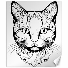 Cat - Artistic Paper Cut Canvas 8  X 10  by 2607694c