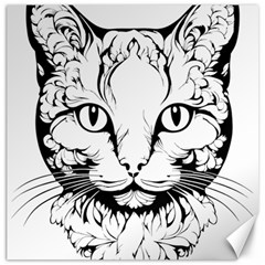 Cat - Artistic Paper Cut Canvas 12  X 12  by 2607694c