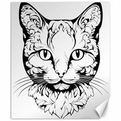 Cat - Artistic Paper Cut Canvas 20  X 24  by 2607694c