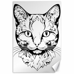 Cat - Artistic Paper Cut Canvas 24  X 36  by 2607694c