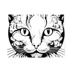 Cat - Artistic Paper Cut Premium Plush Fleece Blanket (mini) by 2607694c