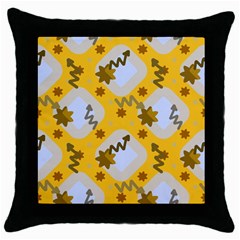 Art Pattern Design Background Throw Pillow Case (black) by Proyonanggan