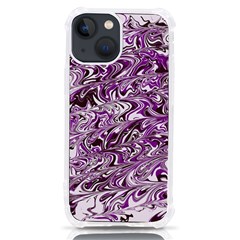 Marbled Purple Iphone 13 Mini Tpu Uv Print Case by ForrestFireDesigns