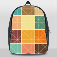 Square Cube Shape Colourful School Bag (xl) by Proyonanggan