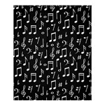 Chalk Music Notes Signs Seamless Pattern Shower Curtain 60  x 72  (Medium)  60 x72  Curtain