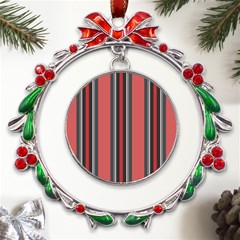 Streifen Metal X mas Wreath Ribbon Ornament by 2607694c