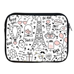 Big Collection With Hand Drawn Objects Valentines Day Apple Ipad 2/3/4 Zipper Cases by Bedest