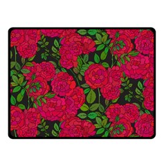 Seamless Pattern With Colorful Bush Roses Fleece Blanket (small) by Ket1n9