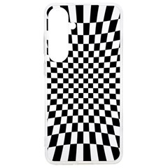 Illusion Checkerboard Black And White Pattern Samsung Galaxy S24 Ultra 6 9 Inch Tpu Uv Case by Ravend