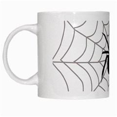 Spider Web White Mug by Azkajaya