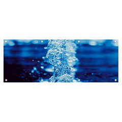 Water Blue Wallpaper Banner And Sign 8  X 3  by Azkajaya