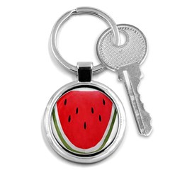 Watermelon Pillow Fluffy Key Chain (round) by Azkajaya