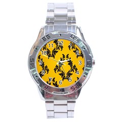 Zebra Zebra Pattern Zebra Fur Zebra Print Strip Stainless Steel Analogue Watch by Azkajaya