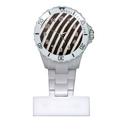 Zebra Zebra Pattern Zebra Fur Zebra Print Strip Plastic Nurses Watch by Azkajaya