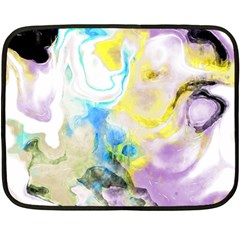 Watercolour Watercolor Paint Ink Two Sides Fleece Blanket (mini) by Ket1n9