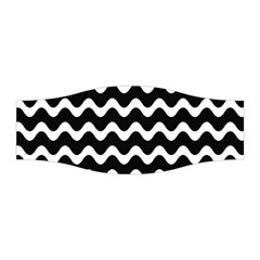 Wave Pattern Wavy Halftone Stretchable Headband by Loisa77