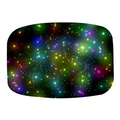 Stars Coloured Lights Background Mini Square Pill Box by Loisa77