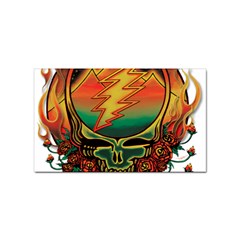 Grateful Steal Your Face Deadhead Hippie Logo Symbol Sticker (rectangular) by Loisa77