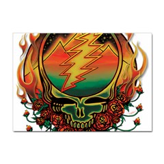 Grateful Steal Your Face Deadhead Hippie Logo Symbol Sticker A4 (10 Pack) by Loisa77