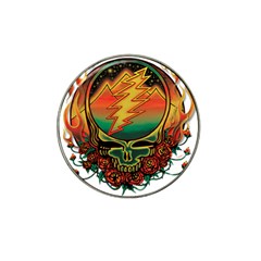 Grateful Steal Your Face Deadhead Hippie Logo Symbol Hat Clip Ball Marker (4 Pack) by Loisa77