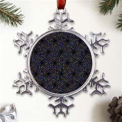 Do Be Action Stillness Doing Metal Large Snowflake Ornament by Paksenen