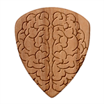 Brain Mind Psychology Idea Drawing Wood Guitar Pick (Set of 10) Front