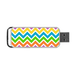 Chevron Pattern Design Texture Portable Usb Flash (two Sides) by Apen