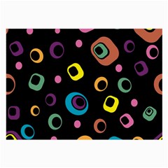 Abstract Background Retro 60s 70s Large Glasses Cloth (2 Sides) by Apen