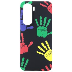 Handprints Hand Print Colourful Samsung Galaxy S24 Plus 6 7 Inch Black Tpu Uv Case by Apen