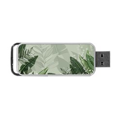 Banana Leaf Plant Pattern Portable Usb Flash (two Sides) by anzea