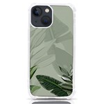 Banana Leaf Plant Pattern iPhone 13 mini TPU UV Print Case Front