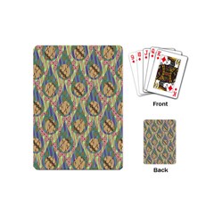 Tribal Background Boho Batik Playing Cards Single Design (mini) by anzea