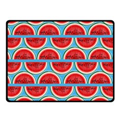 Illustrations Watermelon Texture Pattern Fleece Blanket (small) by anzea