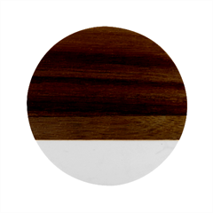 Pattern Rot Schwarz Marble Wood Coaster (round) by dedoma