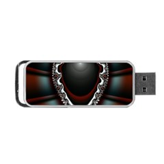 Fractal Eye Portable Usb Flash (two Sides) by dedoma