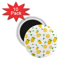 Illustrations Lemon Citrus Fruit Yellow 1 75  Magnets (10 Pack)  by anzea