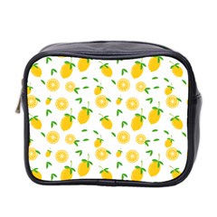 Illustrations Lemon Citrus Fruit Yellow Mini Toiletries Bag (two Sides) by anzea