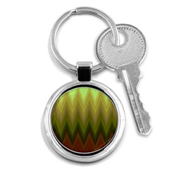 Zig Zag Chevron Classic Pattern Key Chain (round) by Apen