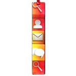 Colorful 3d Social Media Large Book Marks Front