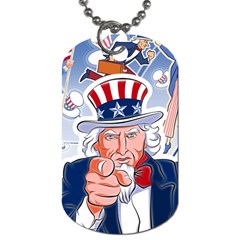 Independence Day United States Of America Dog Tag (one Side) by Ket1n9