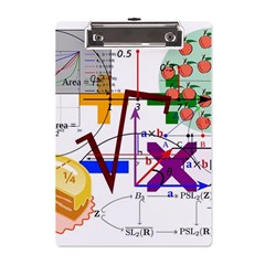 Mathematics Formula Physics School A5 Acrylic Clipboard by Bedest